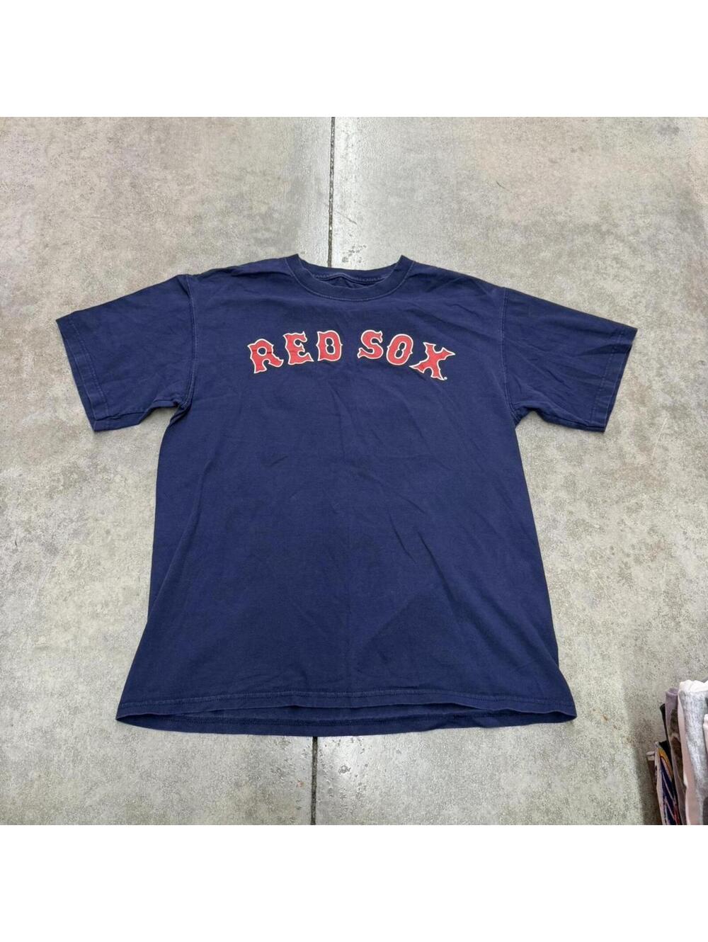 vintage boston red sox faded navy lee sport shirt size medium